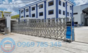 Lắp đặt Cửa cổng xếp tự động tại Bù Gia Mập Bình Phước