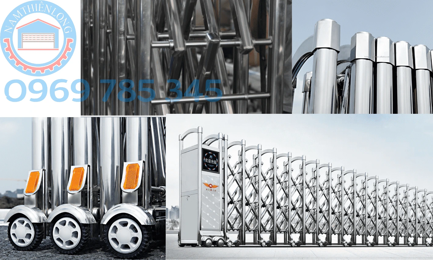 Lắp đặt Cửa cổng xếp tại Bù Đăng Bình Phước