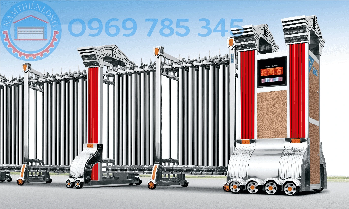 Lắp đặt Cửa cổng xếp tại KCN Thới Hòa