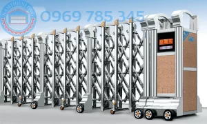 Lắp đặt Cửa cổng xếp tại Chơn Thành