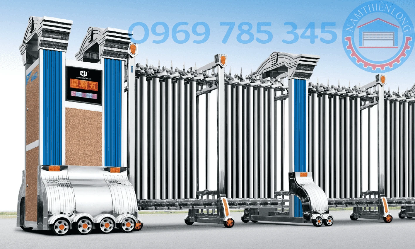 Lắp đặt Cửa cổng xếp tại Hớn Quản Bình Phước