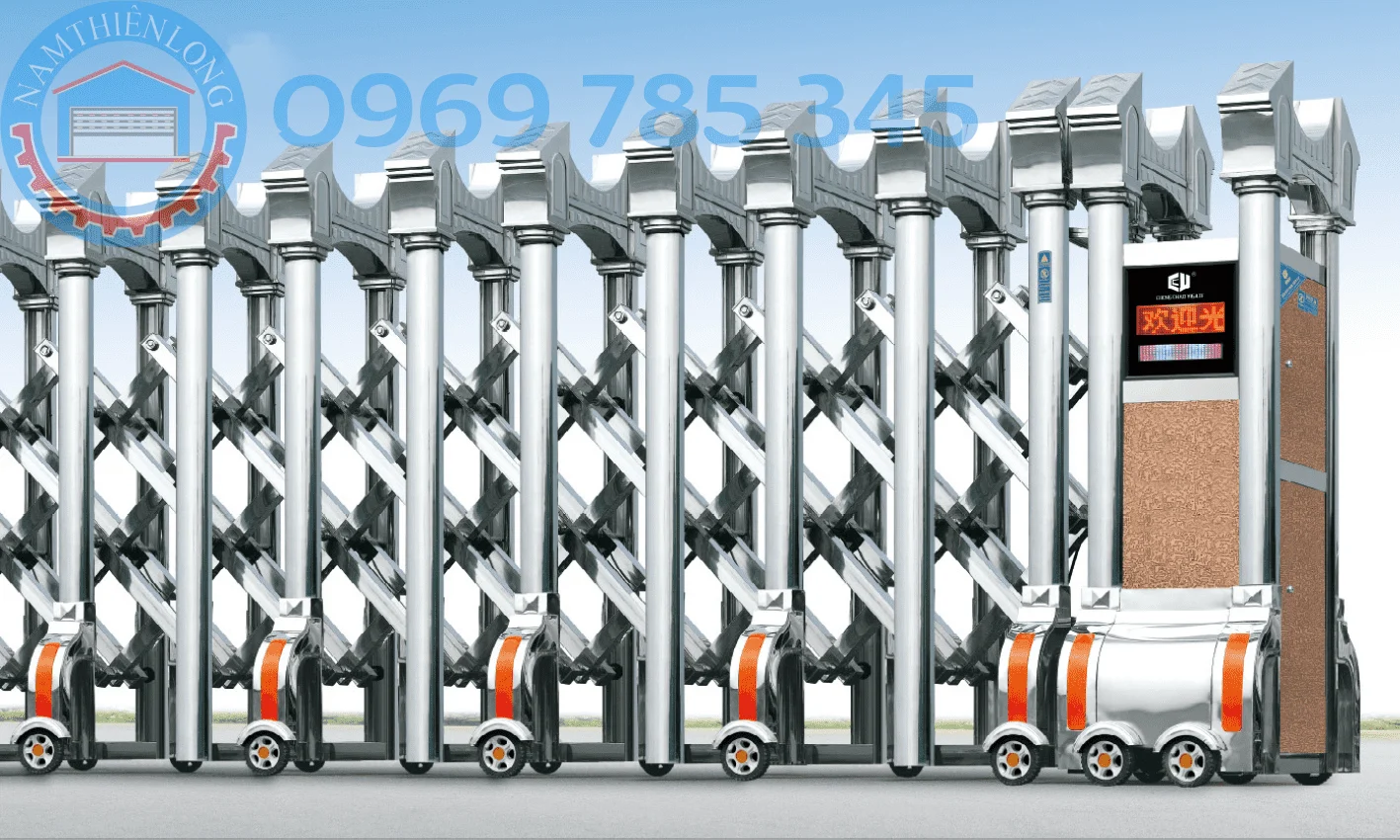 Lắp đặt Cửa cổng xếp