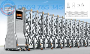 Lắp đặt Cửa cổng xếp tại KCN Nam Đồng Phú