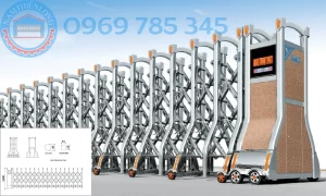 Lắp đặt Cửa cổng xếp tại KCN Việt Kiều Bình Phước