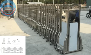 Cửa cổng xếp tại KCN Minh Hưng - Hàn Quốc Bình Phước