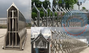 Lắp đặt Cửa cổng xếp tại KCN Tân Khai Bình Phước