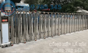 Lắp đặt Cửa cổng xếp tại Phú Riềng Bình Phước